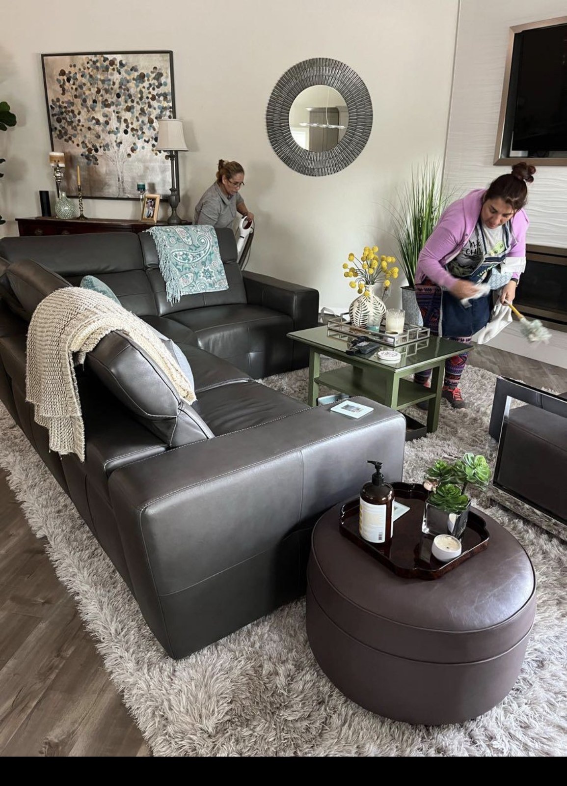 Linda’s Housekeeping cleaning a bright living room